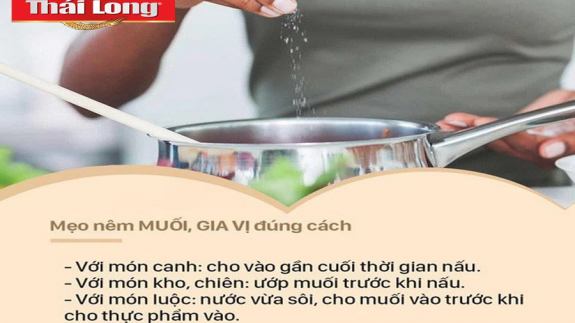 BÍ QUYẾT NÊM GIA VỊ ĐÚNG CÁCH - BẢO VỆ SỨC KHỎE CẢ NHÀ