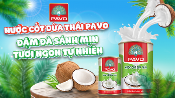 NƯỚC CỐT DỪA THÁI PAVO - SIÊU PHẨM MỚI TRÌNH LÀNG