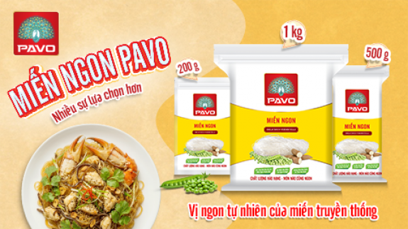 MIẾN NGON PAVO 500 g và 1kg - NHIỀU SỰ LỰA CHỌN HƠN cho cả gia đình và kinh doanh.